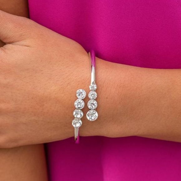 Defying Dazzle Silver Bracelet